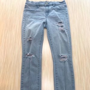 Pacsun Ripped Grey Jeggings